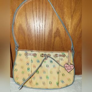VINTAGE DOONEY & BOURKE Y2K MONOGRAM SHOULDER BAG.
